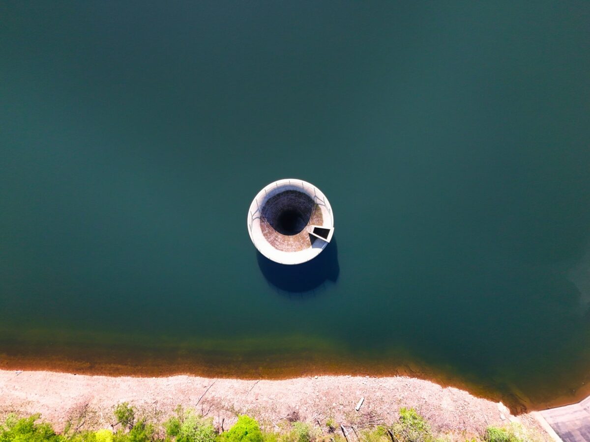 singapore reservoir water catchment aerial view